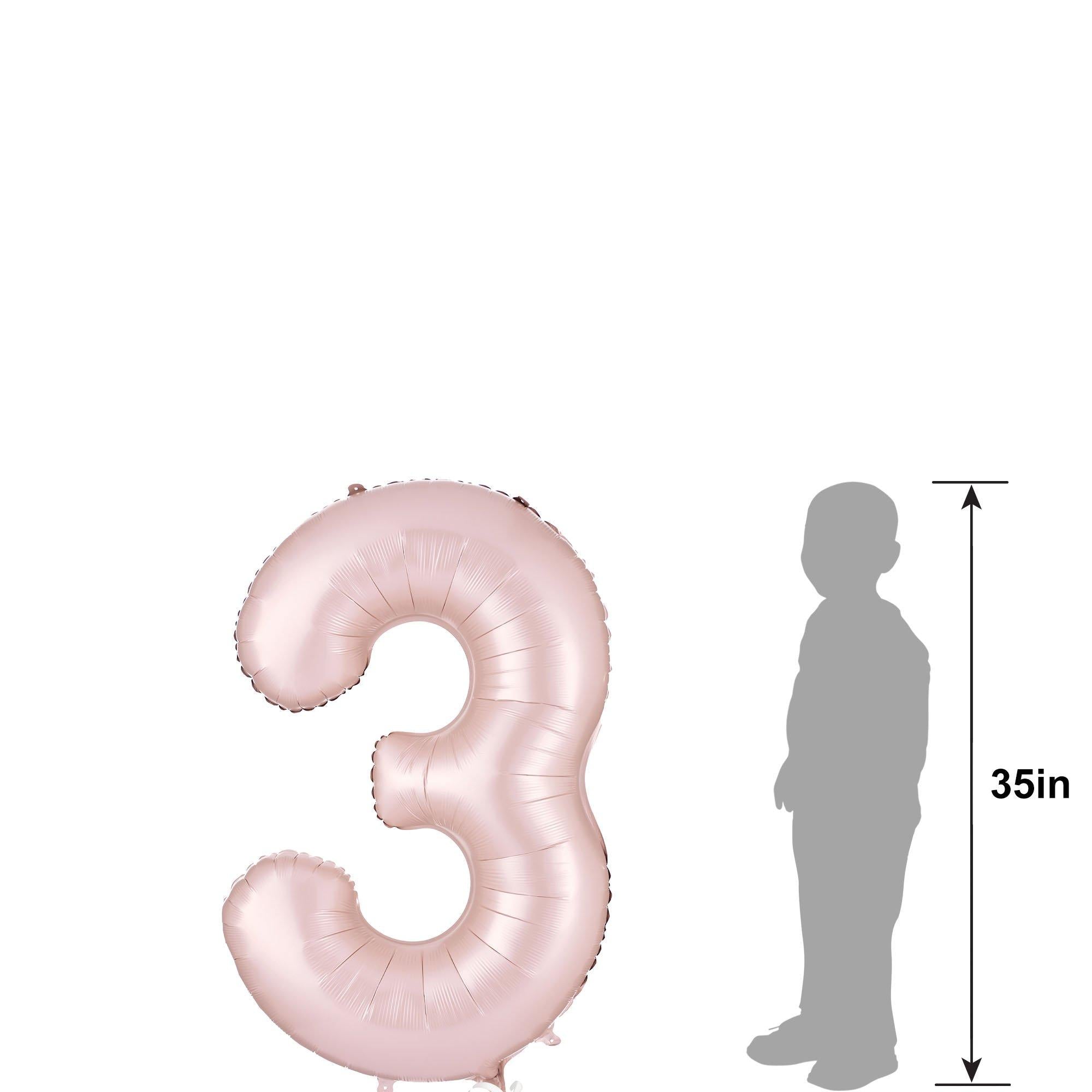 34in Number (0-9) Balloon, Assorted Colors