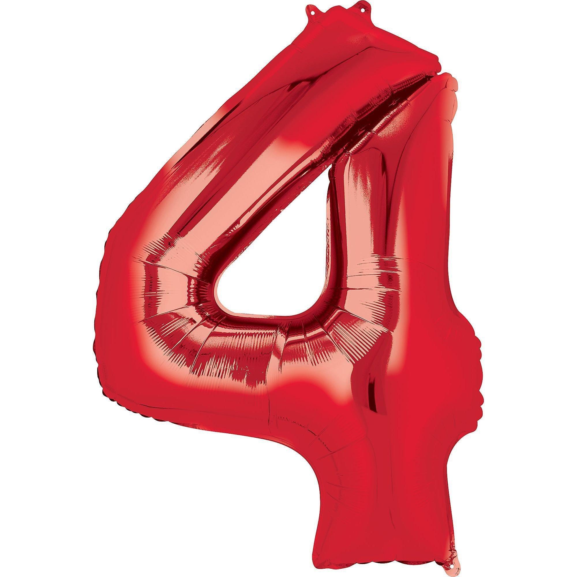 34in Number (0-9) Balloon, Assorted Colors