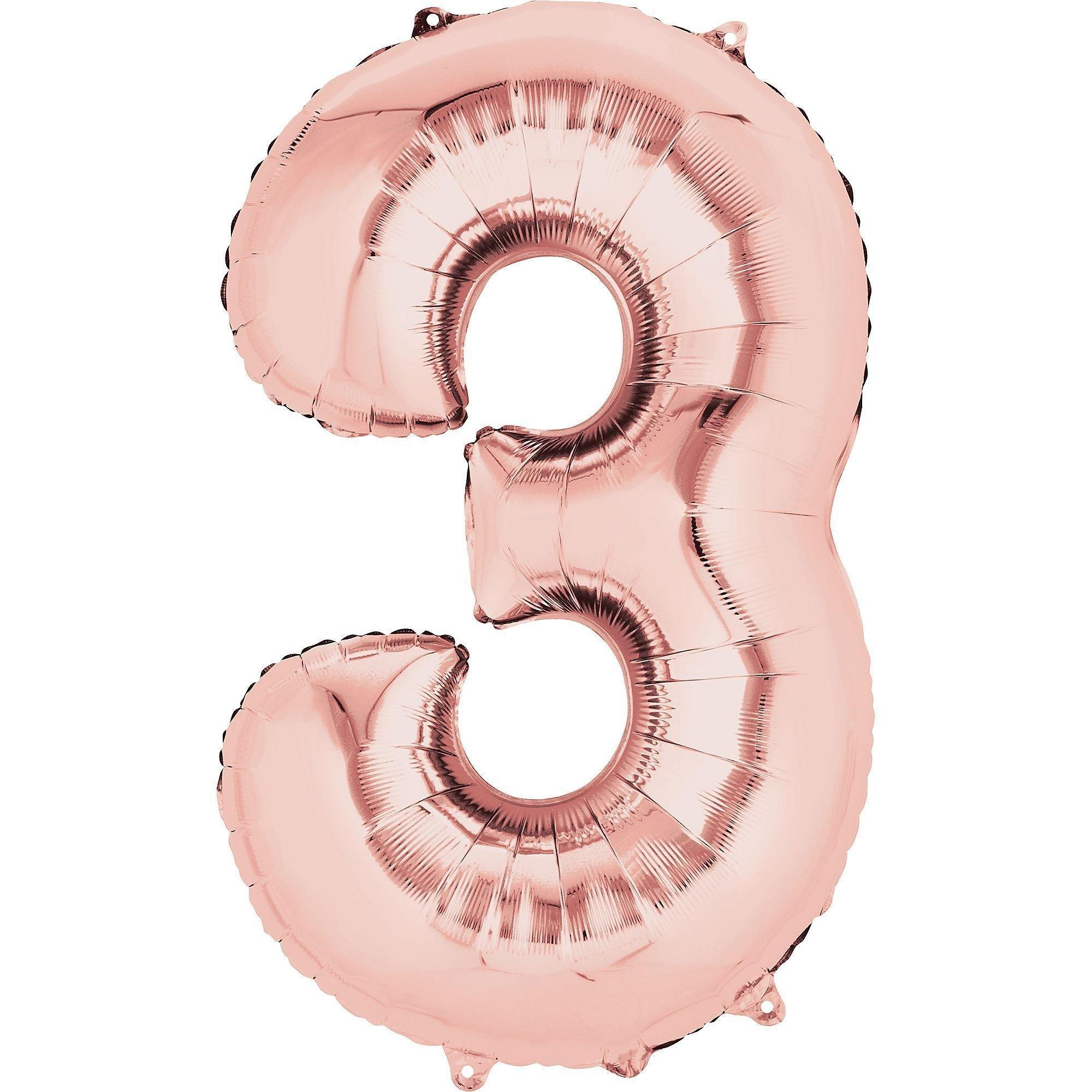 34in Number (0-9) Balloon, Assorted Colors