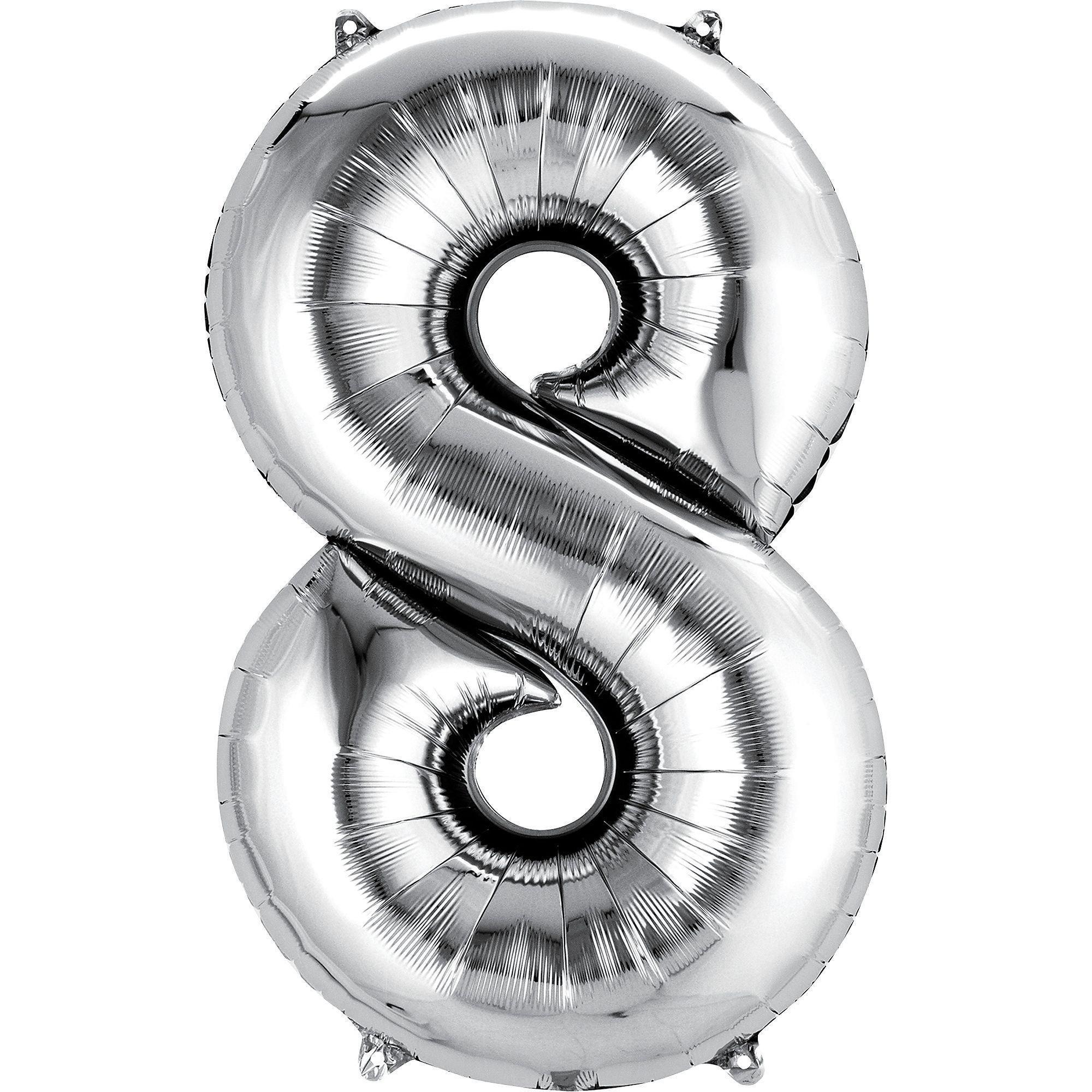34in Number (0-9) Balloon, Assorted Colors